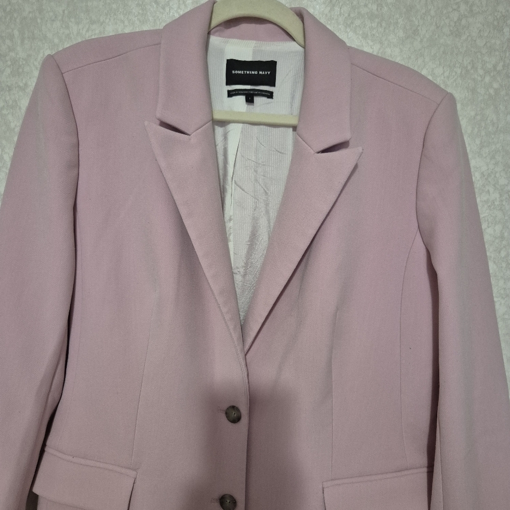 SOMETHING NAVY... Pink Tailored Blazer with Notched Lapels..SIZE:1 - Picture 6 of 14